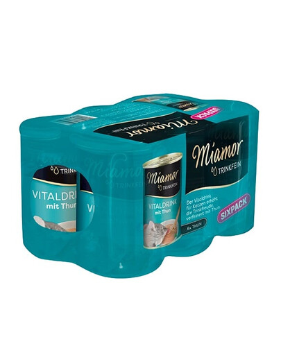 MIAMOR Drink s tuniakom pre mačky 6 x 135 ml