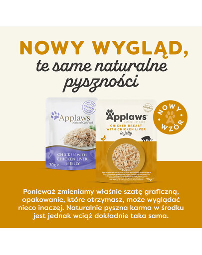 APPLAWS 70 g vrecko mokrého krmiva pre mačky v želé