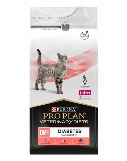 PURINA PRO PLAN Veterinary Diets Feline DM St/Ox Diabetes Management 1,5 kg suchá strava pre mačky s cukrovkou
