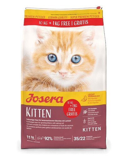 JOSERA Kitten suchá krmiva pre mačiatka a gravidné alebo dojčiace mačky 10 kg