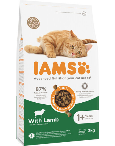 IAMS for Vitality pre dospelé mačky s jahňacím mäsom 3 kg