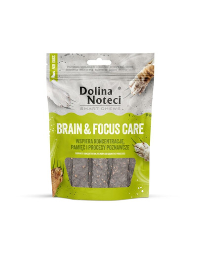 DOLINA NOTECI Smart Chews Brain & Focus Care 100g podpora kognitívnych funkcií, sušené maškrty pre psa