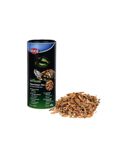 TRIXIE Prírodné krmivo krmivo pre vodné korytnačky. 45g / 250 ml