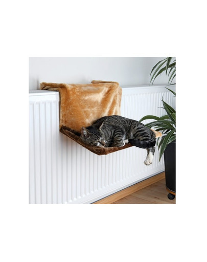 TRIXIE Závesné lôžko na radiátor pre mačky  45 × 24 × 31 cm hnedé