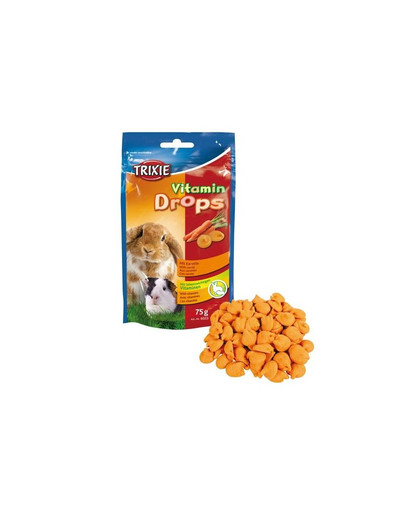 TRIXIE Vitamin drops se zeleninou pro hlodavce 75 g