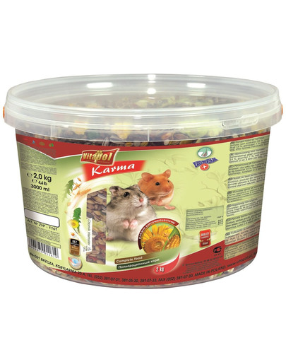 VITAPOL Pokrm pre škrečka - vedro 2 kg