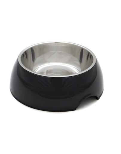 PET INN Miska melamín DB01 L 22 x 7.5 cm čierna