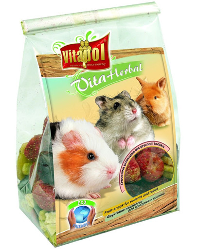 VITAPOL Ovocné Soft Bits pre hlodavce 50 g