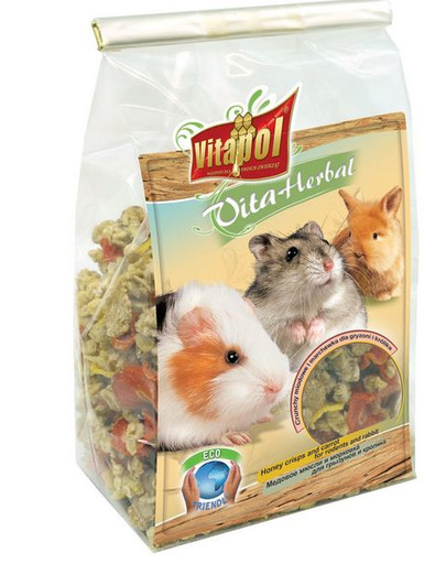 VITAPOL Crunchy medové s mrkvou pre hlodavce 175 g