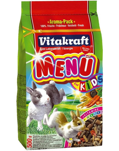 VITAKRAFT Menu kids karma dla młodych królików asb 0.5 kg