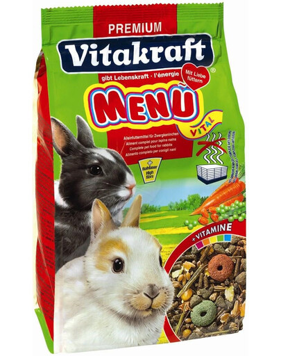 VITAKRAFT Menu vital karma podst.dla królika asb 1 kg