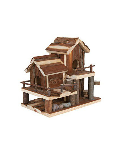 TRIXIE Drevený hrad pre škrečka S 25 x 24 x 16 cm