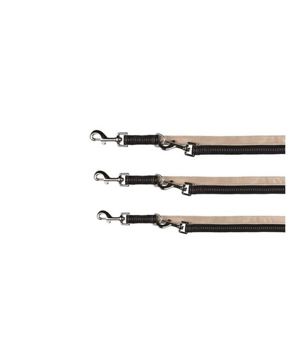 TRIXIE Softline Elegance vodítko regulovateľné čierne 2.3 m / 10 mm