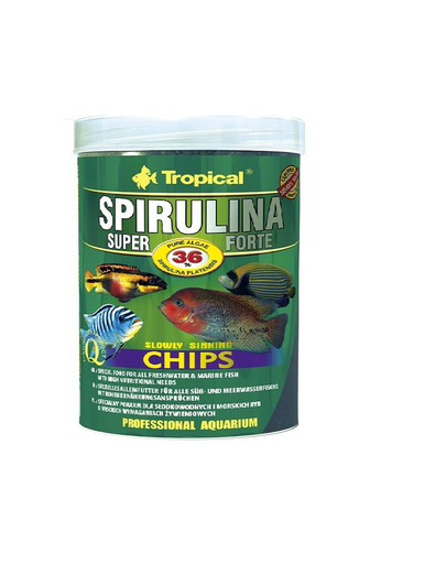 TROPICAL Super Spirulina Forte Chips  puszka 52 g / 100 ml