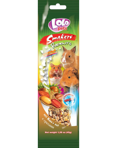 Lolo PETS Orechové smakers pre hlodavce "weekend style"
