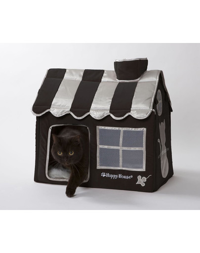 HAPPY HOUSE Villa Cat Lifestyle (S) czarny