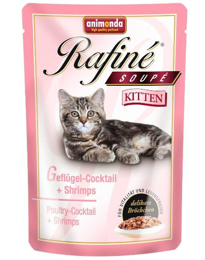 ANIMONDA Rafine soupe kitten koktail drób z krewetkami 100 g
