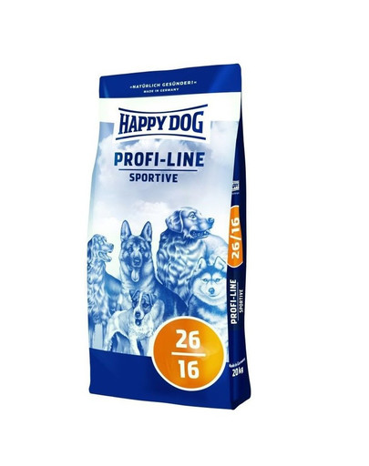 HAPPY DOG Profi sportive 26/16 krokiety 20 kg