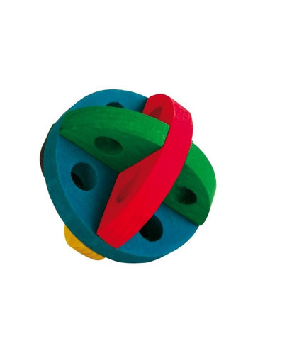 TRIXIE Drevená guľa - hračka pre hlodavce