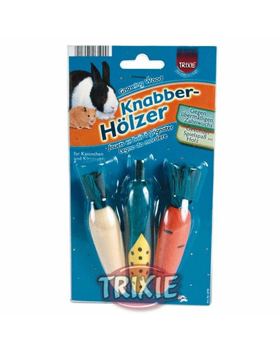 TRIXIE Drevená zelenina okusovacia pre morčatá a králiky