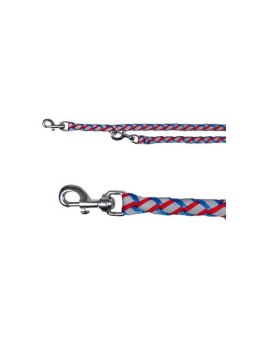 TRIXIE Vodítko cavo 2m / 18mm nebesky modrý červené