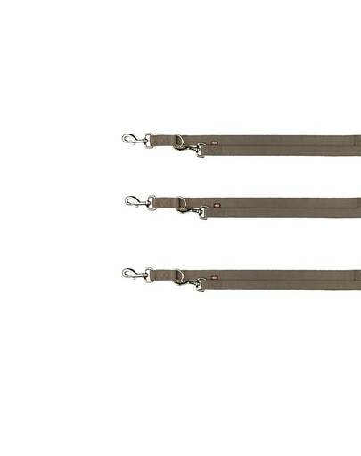 TRIXIE Premium smycz regulowana M- L  2 m/20 mm brązowa