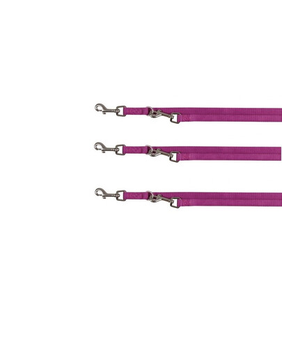 TRIXIE Premium smycz  regulowana M- L 2 m/20 mm purpurowa