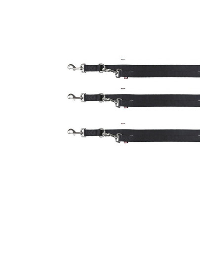 TRIXIE Premium Vodítko regulovatelné ( L-XL) 2 m/25 mm čierne