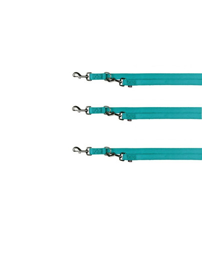 TRIXIE Premium Vodítko dvojité XS 2 cm / 10 mm nebesky modré