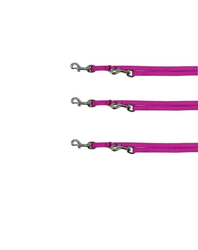 TRIXIE  Premium smycz  podwójna XS 2 m/10 mm purpurowa
