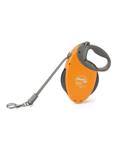 FLEXI Smycz automatyczna GIANT Professional pomarańczowa 10 m