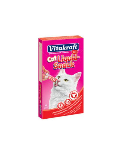 VITAKRAFT Cat liquid snack 6 szt. wołowina + inulina