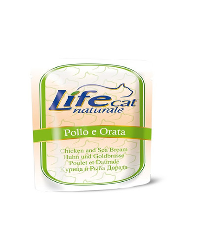LIFECAT LifeCat kurczak,  leszcz morski saszetka 70 g