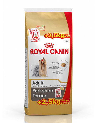 ROYAL CANIN Yorkshire terrier adult 7.5 kg +2.5 kg gratis