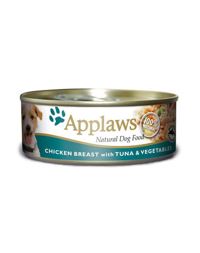 APPLAWS Konzerva pro psa kuřecí tuňák zelenina 156g