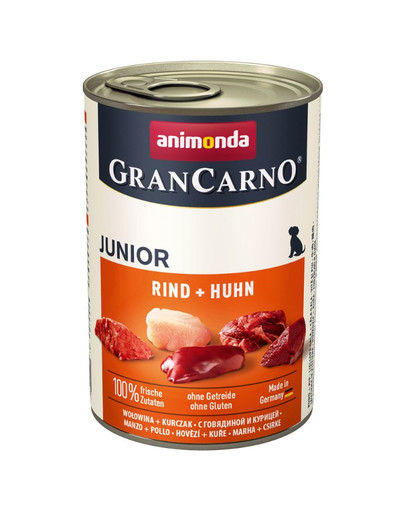 ANIMONDA GranCarno Junior hovädzie s kuracím 400 g
