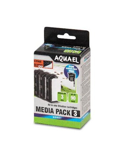 AQUAEL 3ks Hubky do filtra Mini Carbomax Media