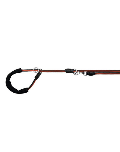 TRIXIE Vodítko Fusion Retriever XL: 1.90 m, čierno / oranžové
