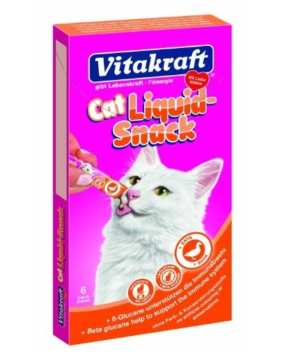 VITAKRAFT Cat Liquid Snack 6Szt Kaczka