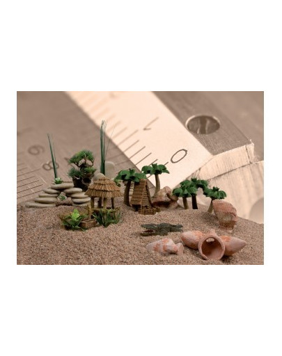 ZOLUX Dekorácie bambus a loď miniatúra