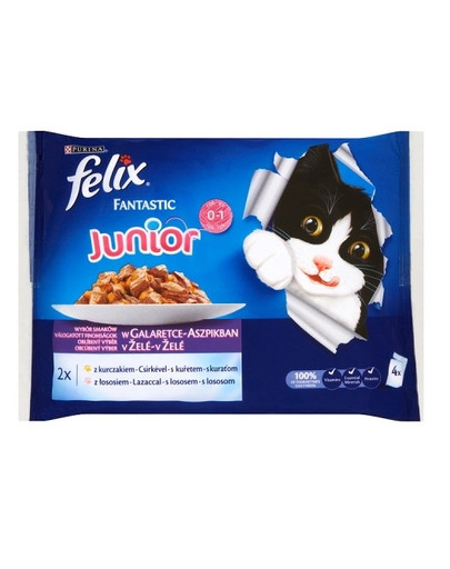 Felix Junior kuře losos 4 x 100 g