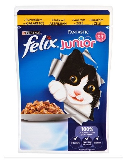 FELIX Fantastic pre mačky  s kuracím mäsom 100g
