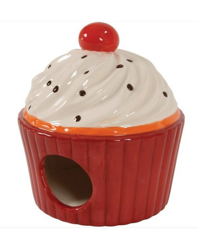 ZOLUX Domček pre hlodavce Cup Cake červený