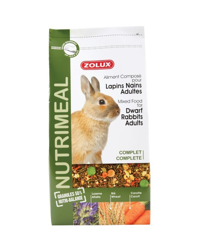 ZOLUX Zmes "NutriMeal" pre dospelé králiky 800 g