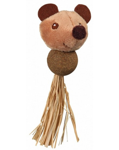 TRIXIE Plyšová myš s loptičkou a catnipom 14 cm