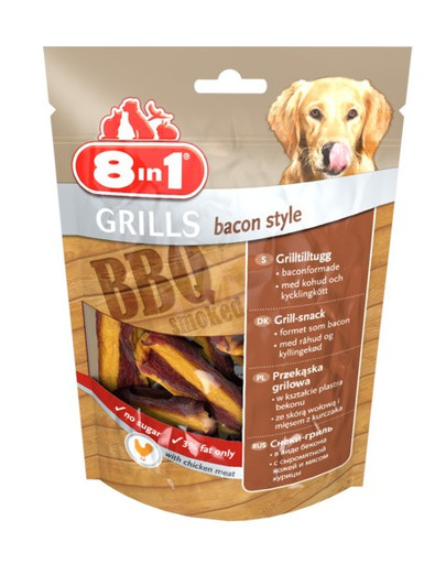 8IN1 Przysmak Grills Bacon Style 80g
