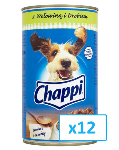 CHAPPI hovädzie a hydina 1.2 kg x12