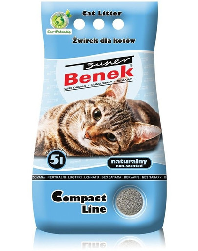 BENEK Super compact bentonitové stelivo Natural 25L