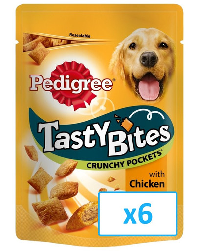 PEDIGREE Chutné kúsky Crunchy kapsy 6 x 95g