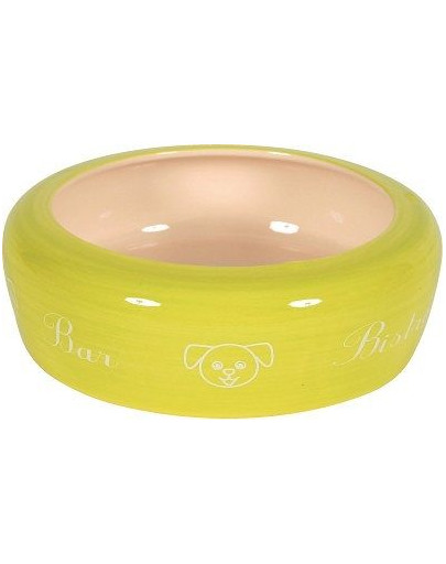 ZOLUX Miska pre psa keramická Bar 17 cm 0,7 l zelená